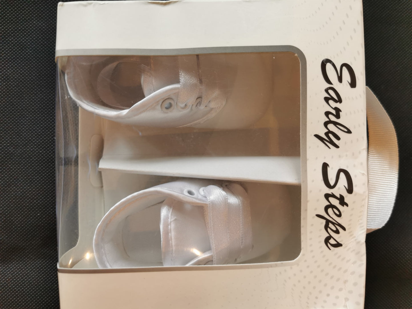 Baby Boys White Satin Shoes Booties Early Steps