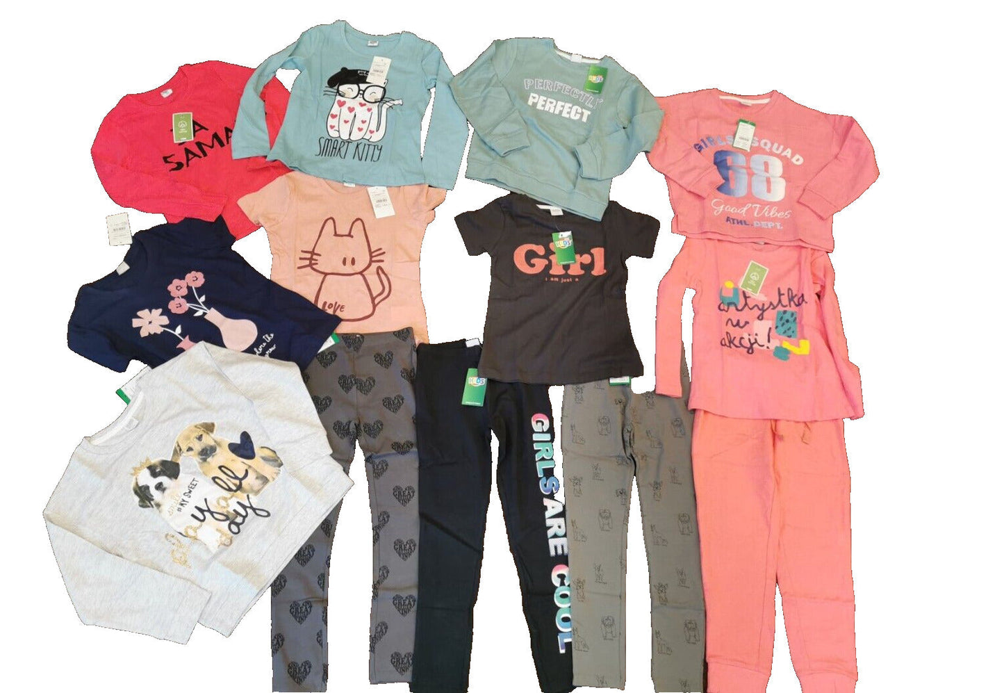 Girls 100% cotton casuals Age 1 to 10 years